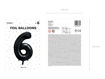 Picture of FOIL BALLOON NUMBER 6 BLACK 34 INCH